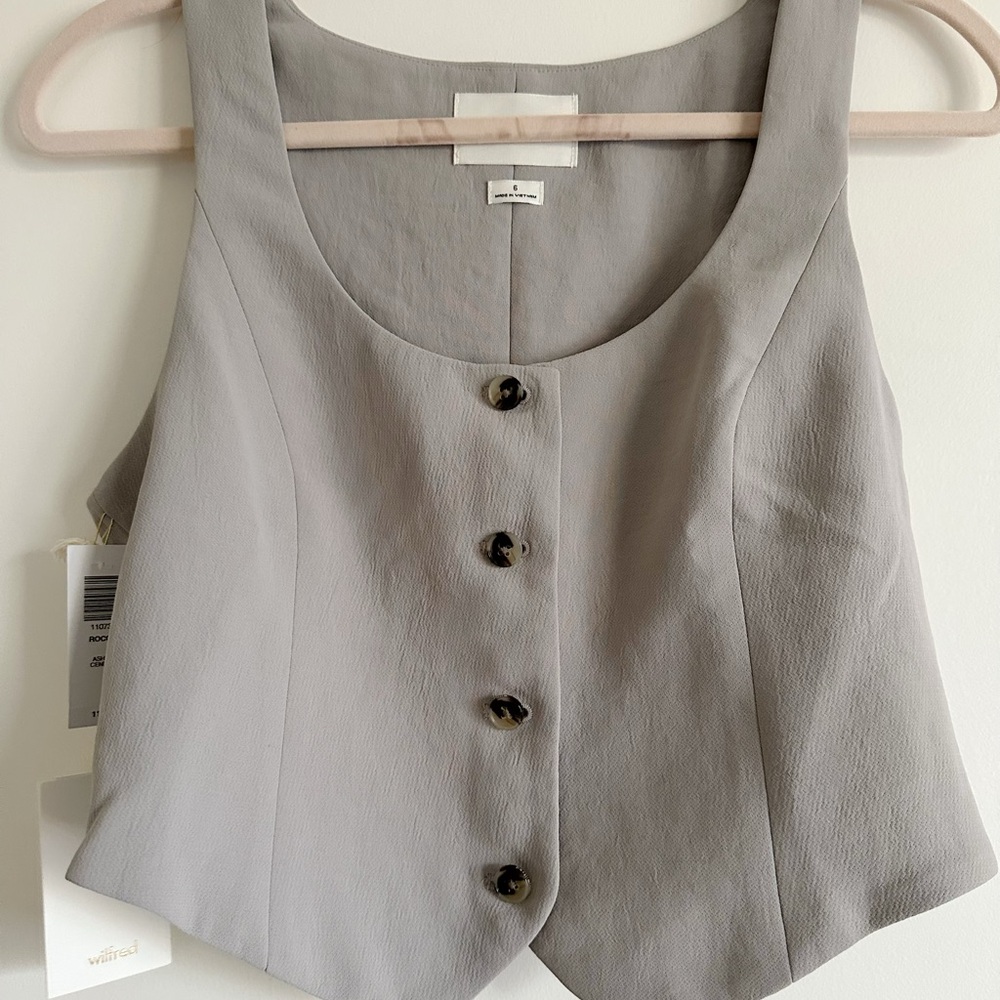 Aritzia Rocco Vest Ashen